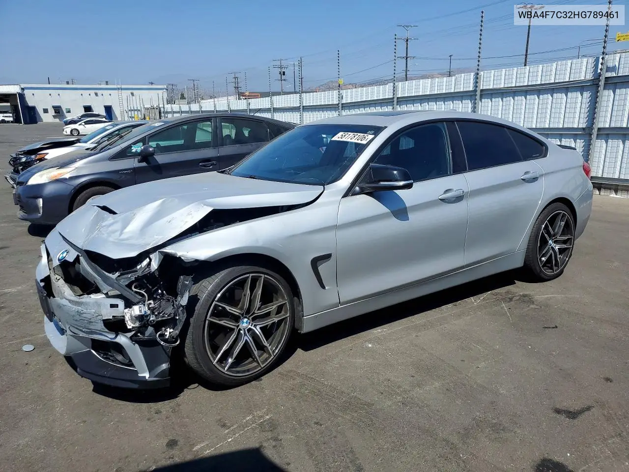 2017 BMW 430I Gran Coupe VIN: WBA4F7C32HG789461 Lot: 58178106
