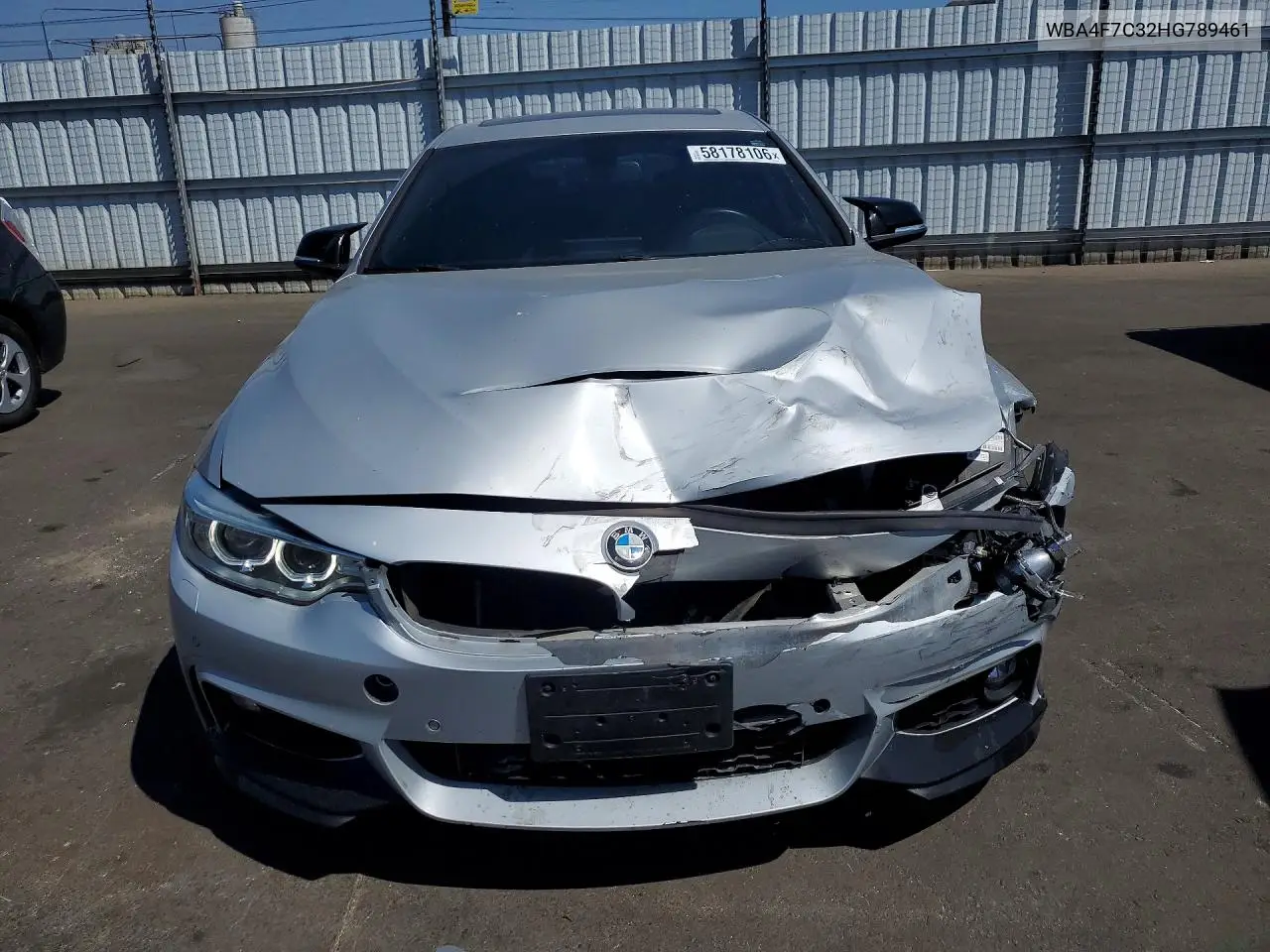 2017 BMW 430I Gran Coupe VIN: WBA4F7C32HG789461 Lot: 58178106