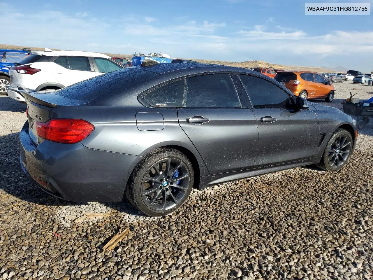 2017 BMW 430Xi Gran Coupe VIN: WBA4F9C31HG812756 Lot: 59182806