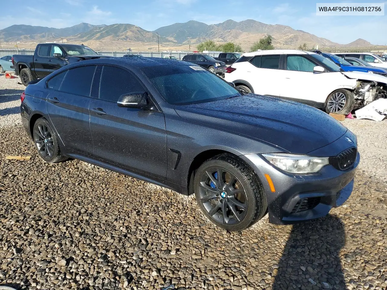 2017 BMW 430Xi Gran Coupe VIN: WBA4F9C31HG812756 Lot: 59182806