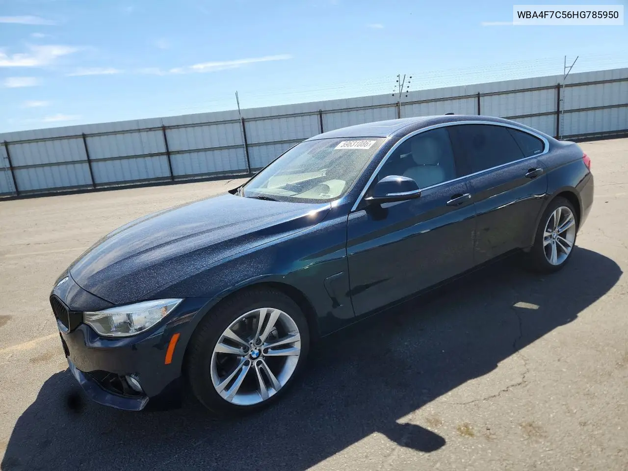 2017 BMW 430I Gran Coupe VIN: WBA4F7C56HG785950 Lot: 59631086