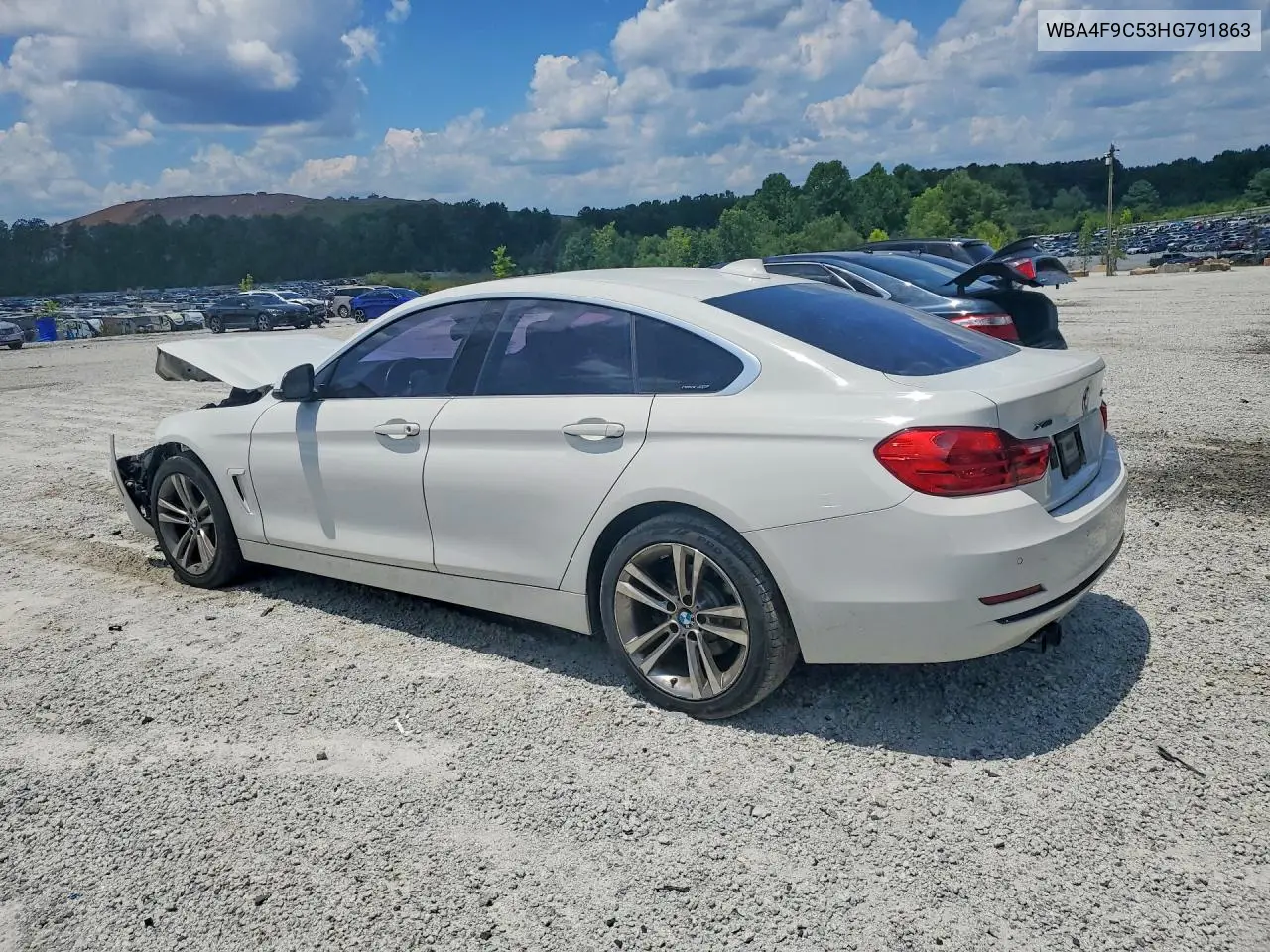 2017 BMW 430Xi Gran Coupe VIN: WBA4F9C53HG791863 Lot: 60281036