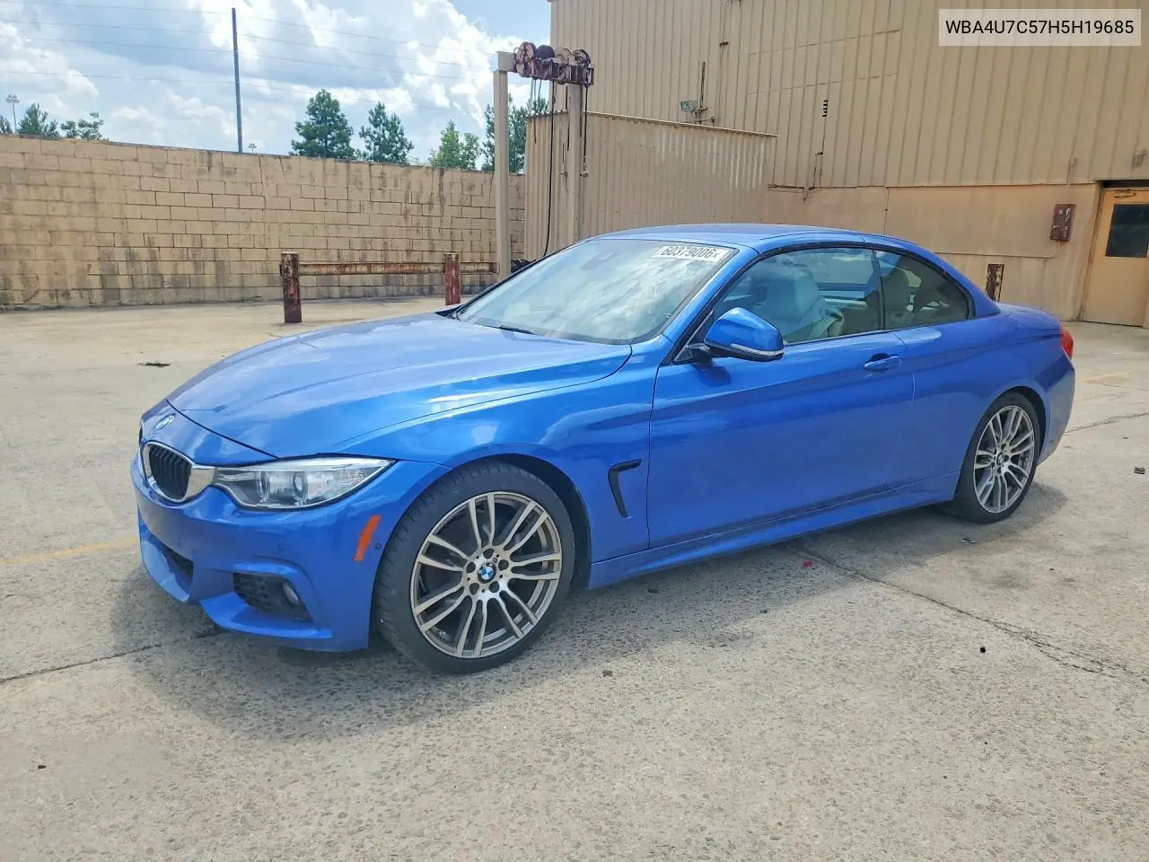 2017 BMW 430I VIN: WBA4U7C57H5H19685 Lot: 60379006