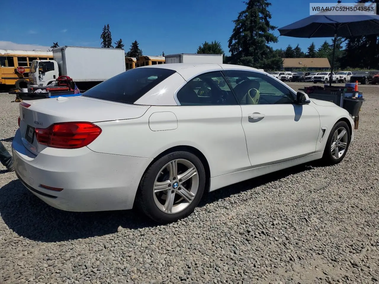2017 BMW 430I VIN: WBA4U7C52H5D43543 Lot: 60608026