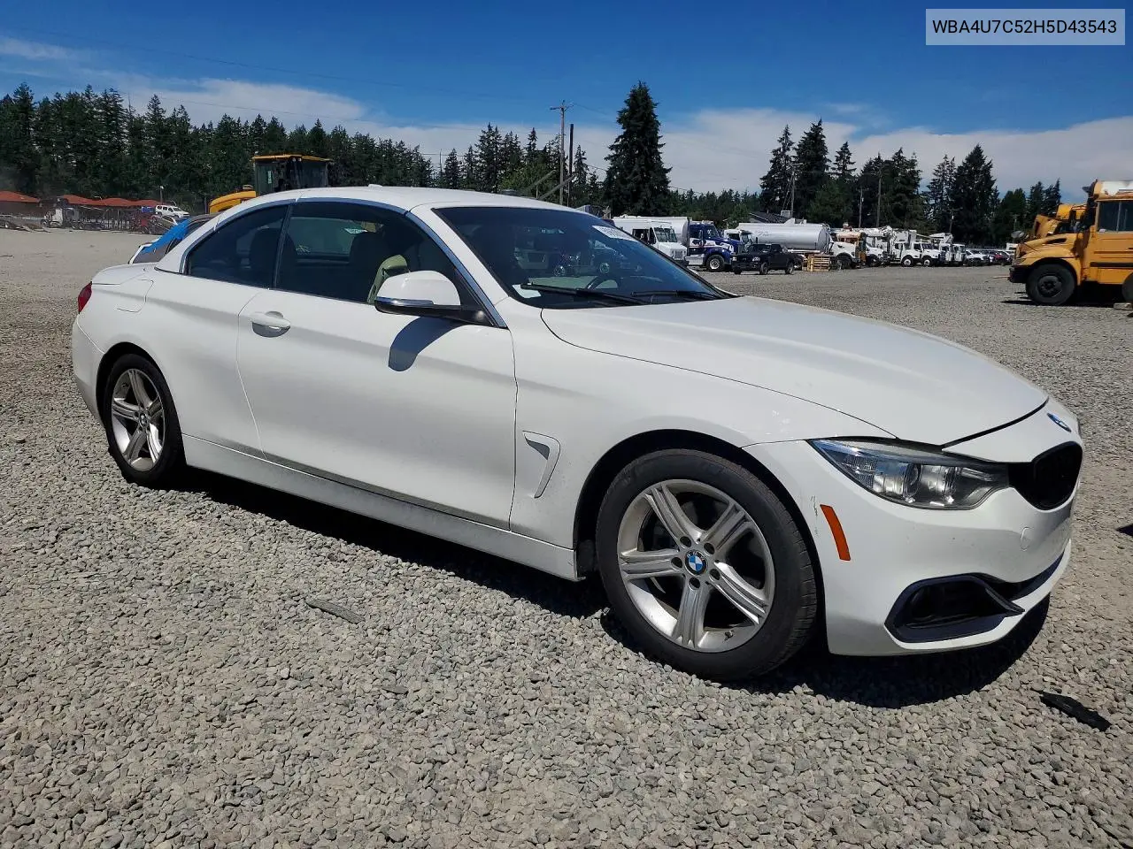 2017 BMW 430I VIN: WBA4U7C52H5D43543 Lot: 60608026