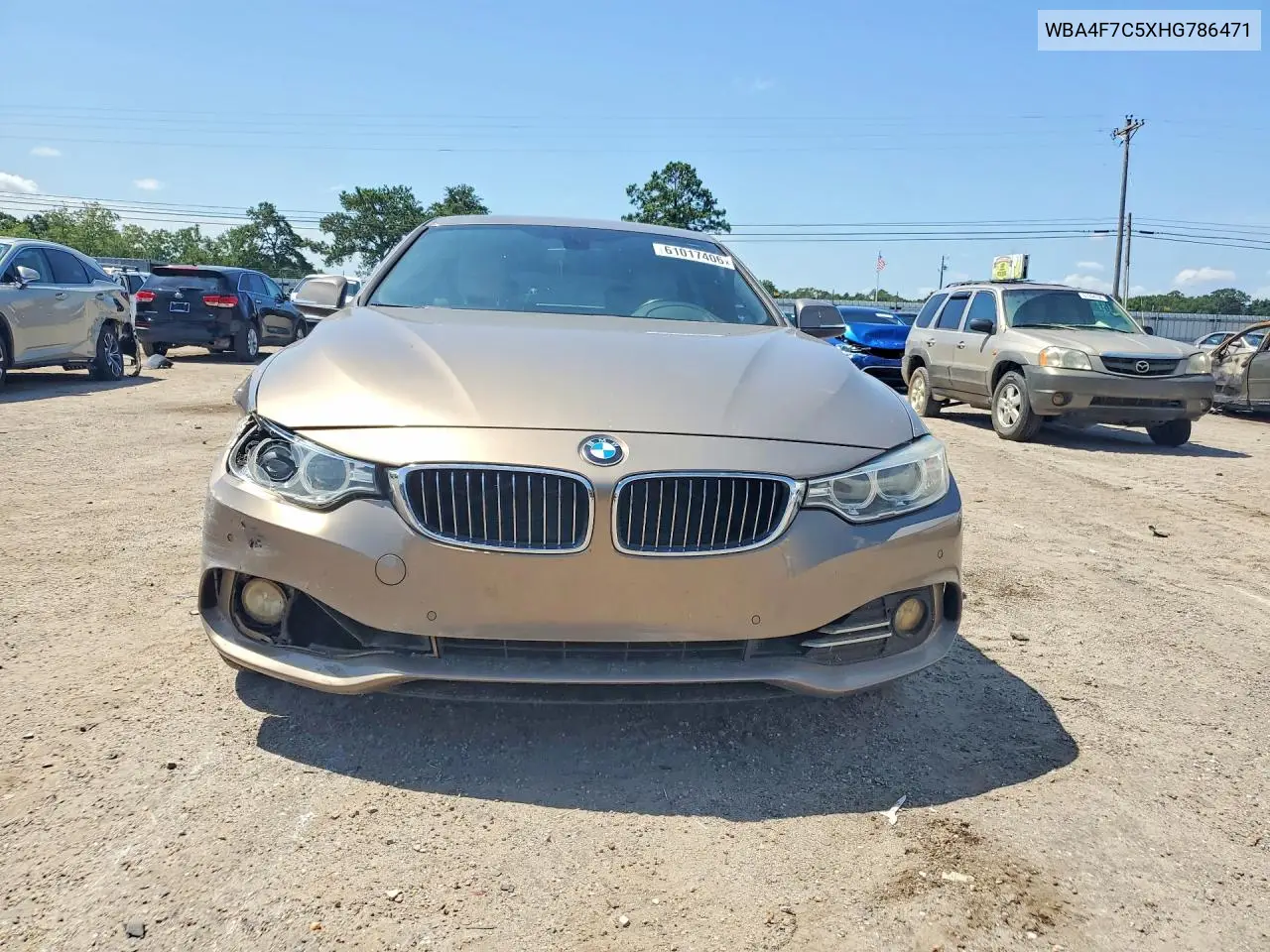 2017 BMW 430I Gran Coupe VIN: WBA4F7C5XHG786471 Lot: 61017406