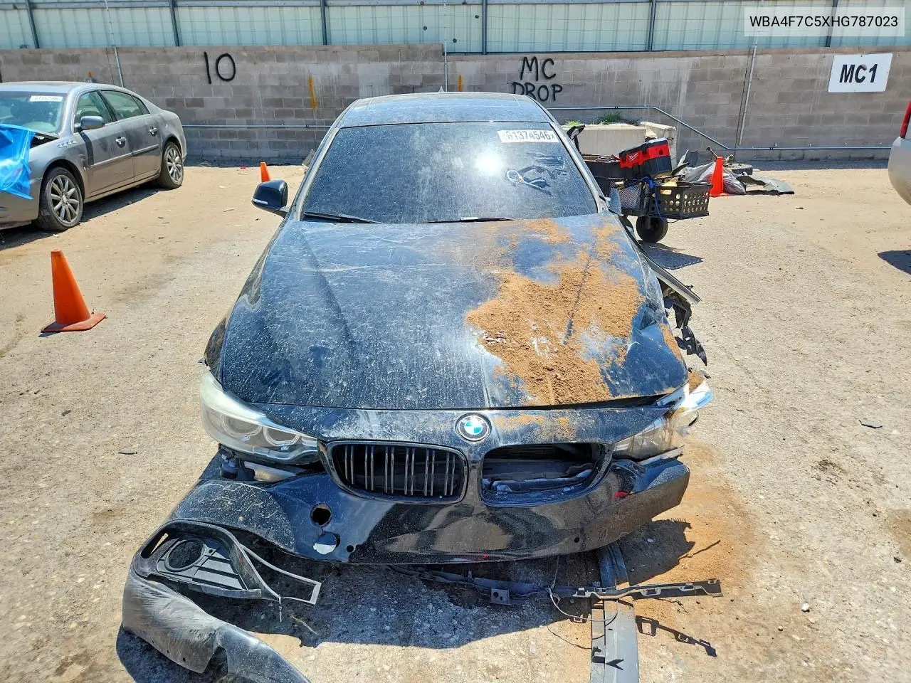 2017 BMW 430I Gran Coupe VIN: WBA4F7C5XHG787023 Lot: 61374546