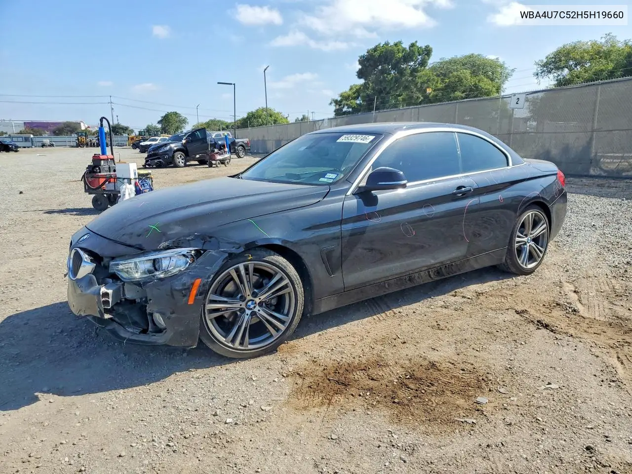 2017 BMW 430I VIN: WBA4U7C52H5H19660 Lot: 61379896