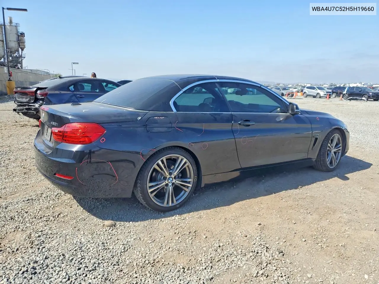 2017 BMW 430I VIN: WBA4U7C52H5H19660 Lot: 61379896
