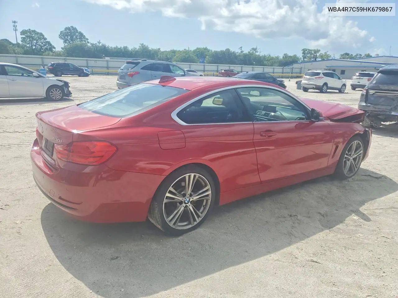 2017 BMW 430I VIN: WBA4R7C59HK679867 Lot: 62002706