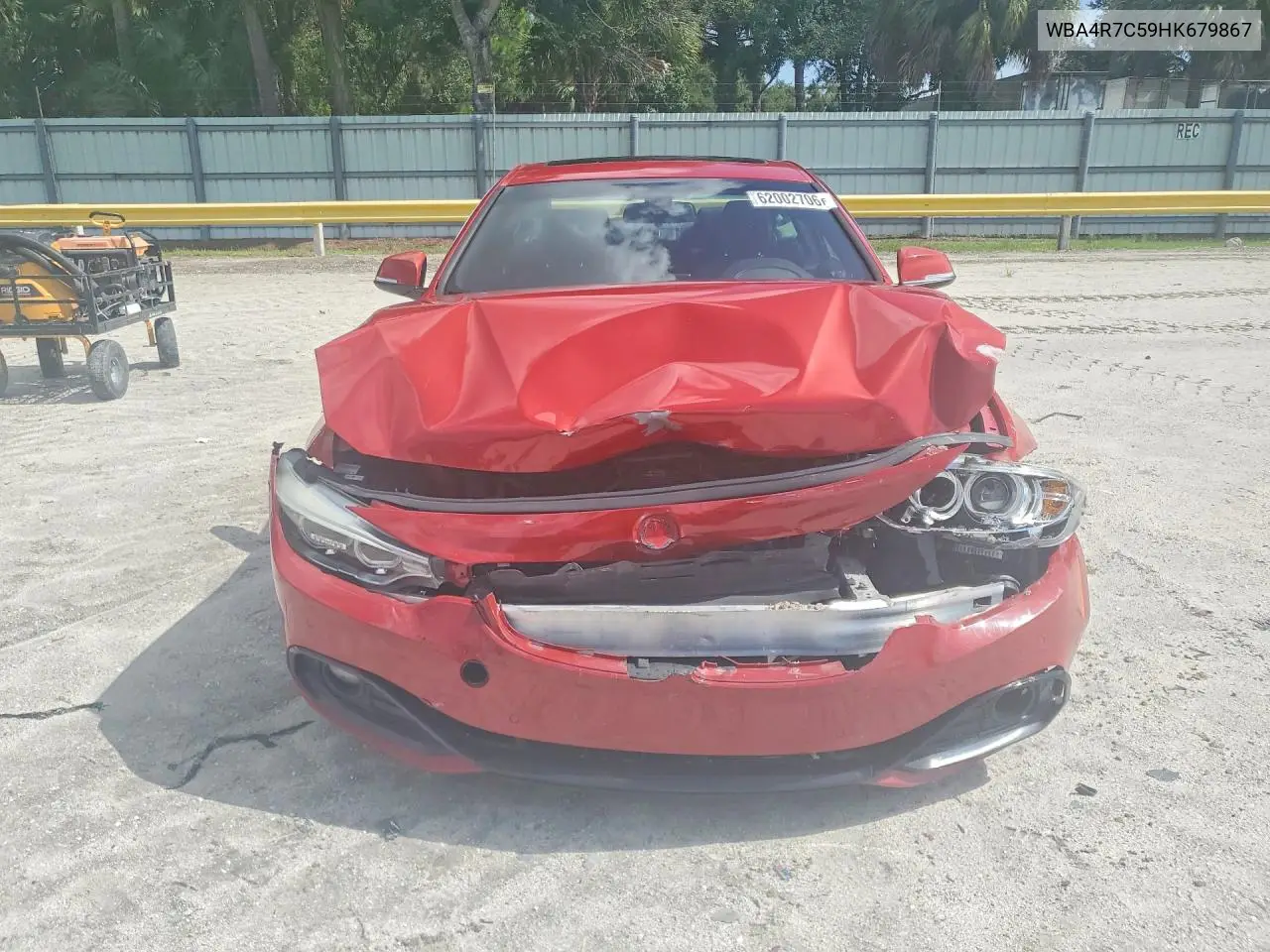 2017 BMW 430I VIN: WBA4R7C59HK679867 Lot: 62002706