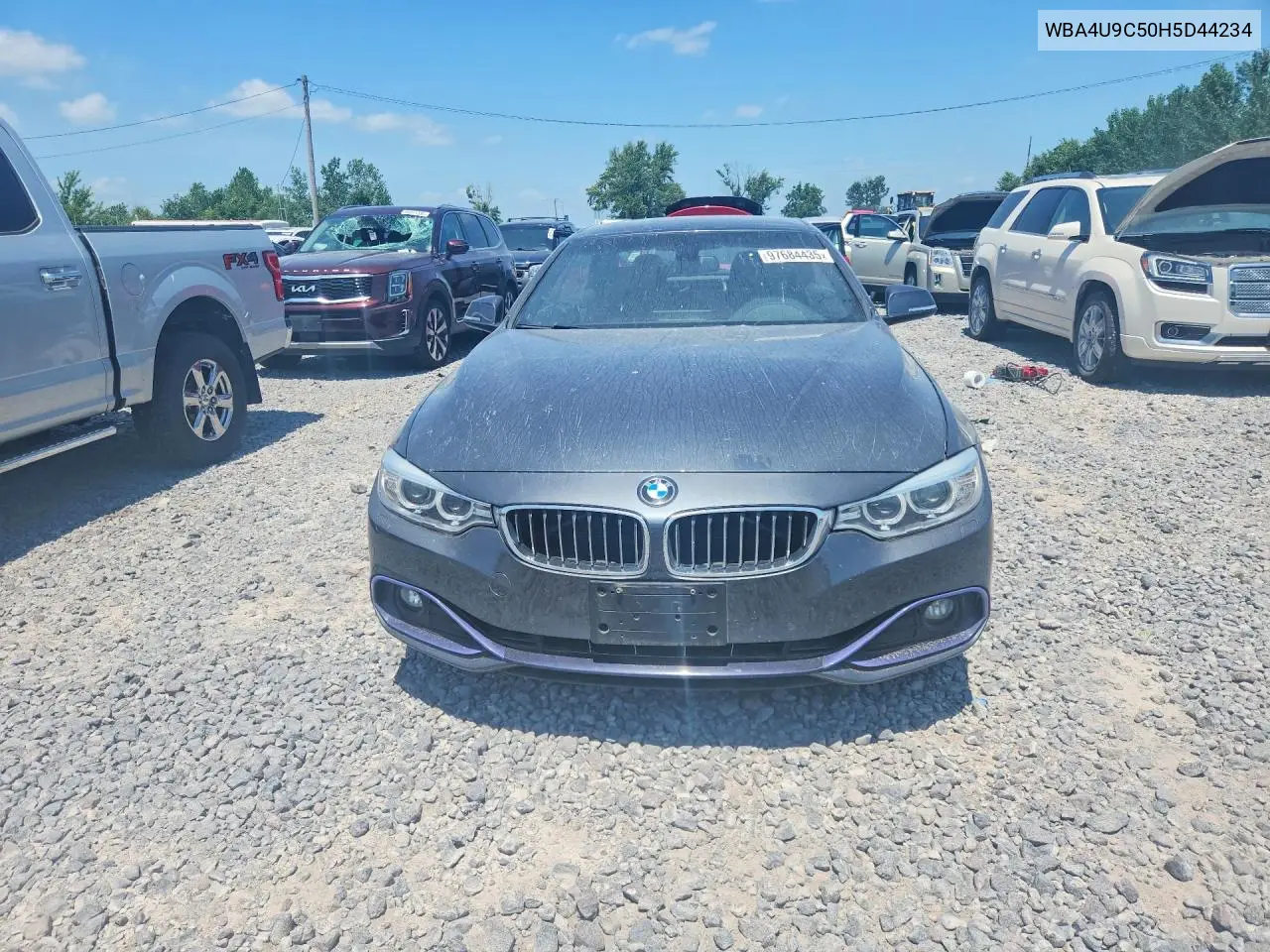 2017 BMW 430Xi VIN: WBA4U9C50H5D44234 Lot: 97684435