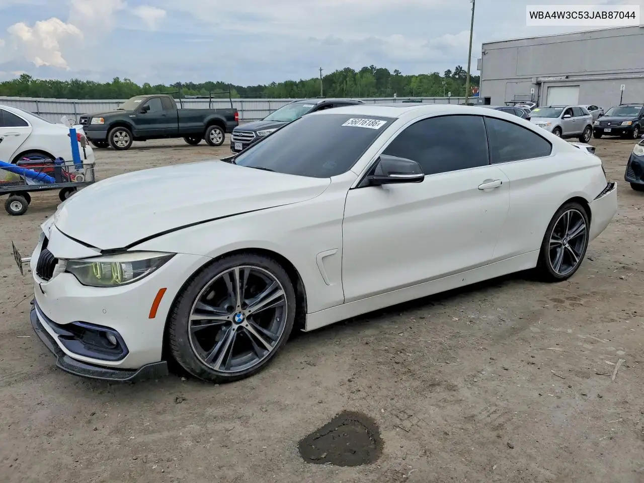 2018 BMW 430I VIN: WBA4W3C53JAB87044 Lot: 56016186