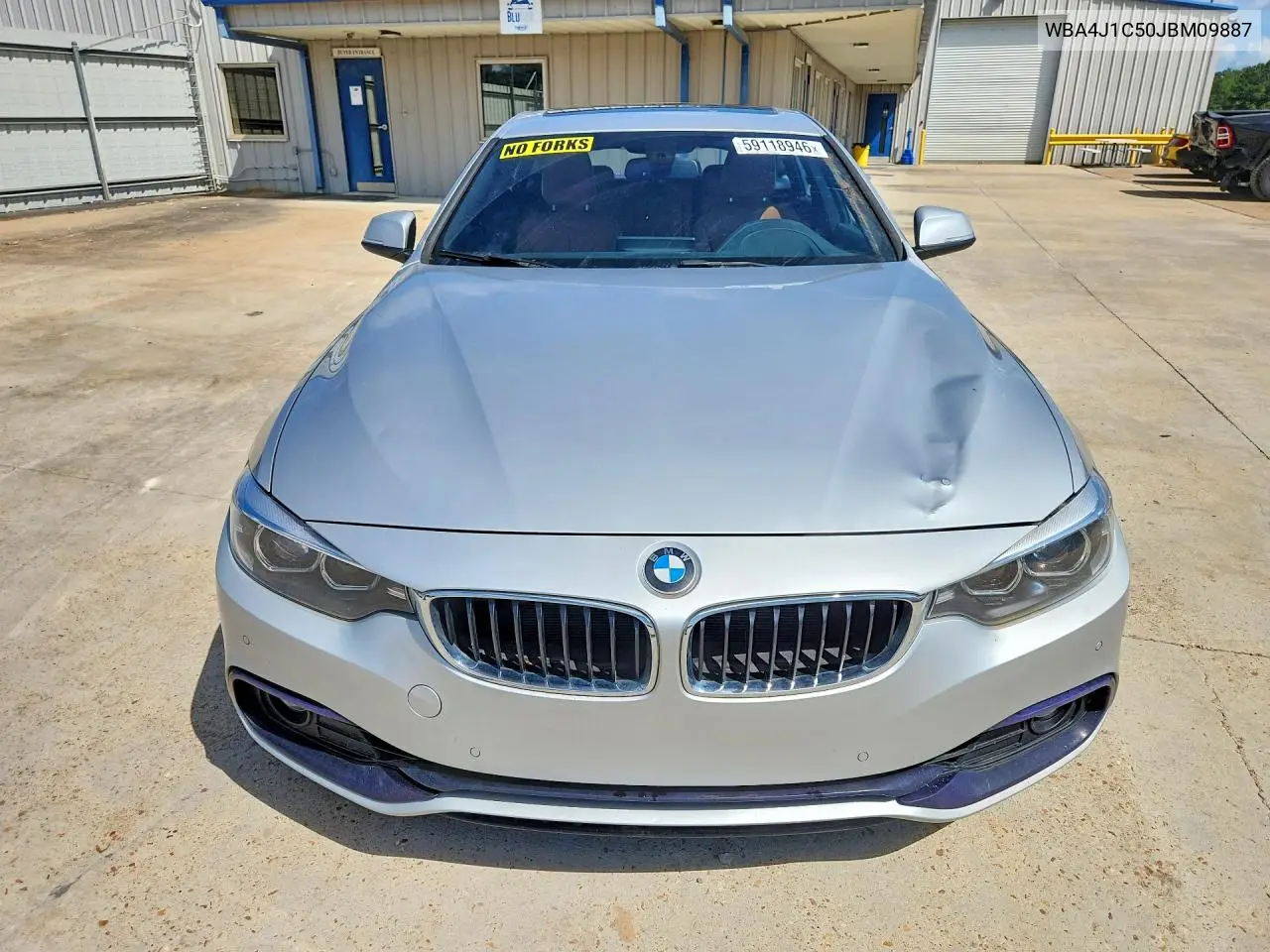 2018 BMW 430I Gran Coupe VIN: WBA4J1C50JBM09887 Lot: 59118946