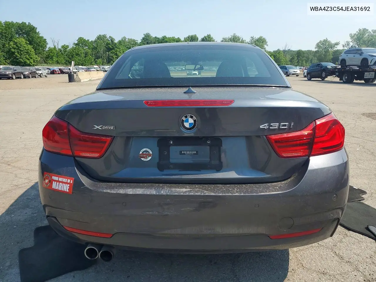 2018 BMW 430Xi VIN: WBA4Z3C54JEA31692 Lot: 59231616