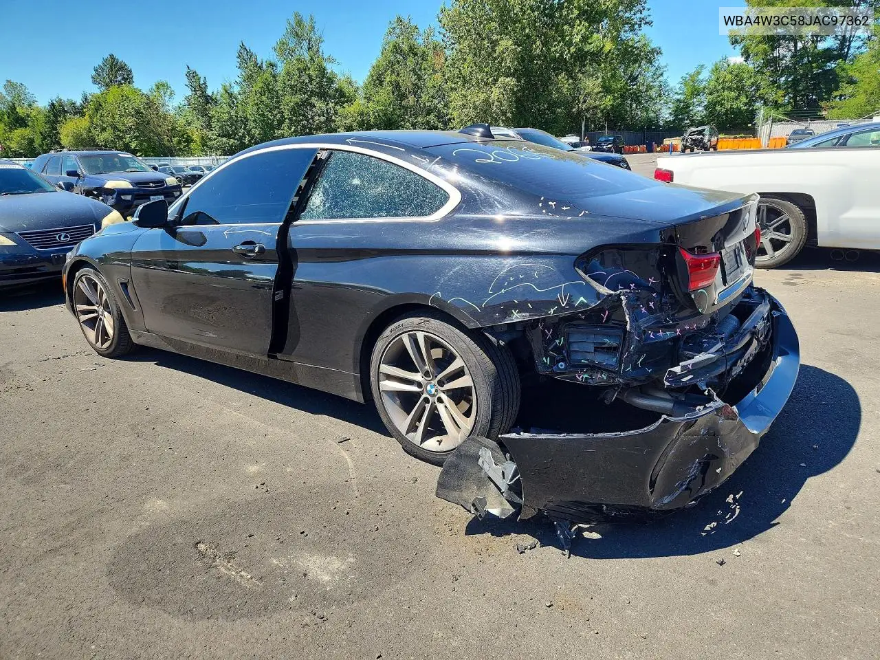 2018 BMW 430I VIN: WBA4W3C58JAC97362 Lot: 59331866
