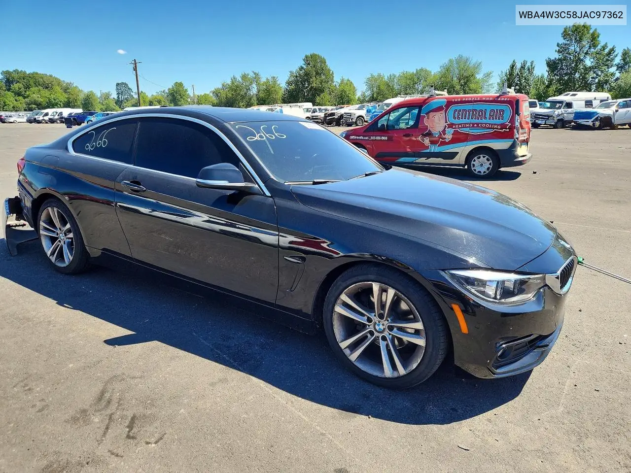 2018 BMW 430I VIN: WBA4W3C58JAC97362 Lot: 59331866