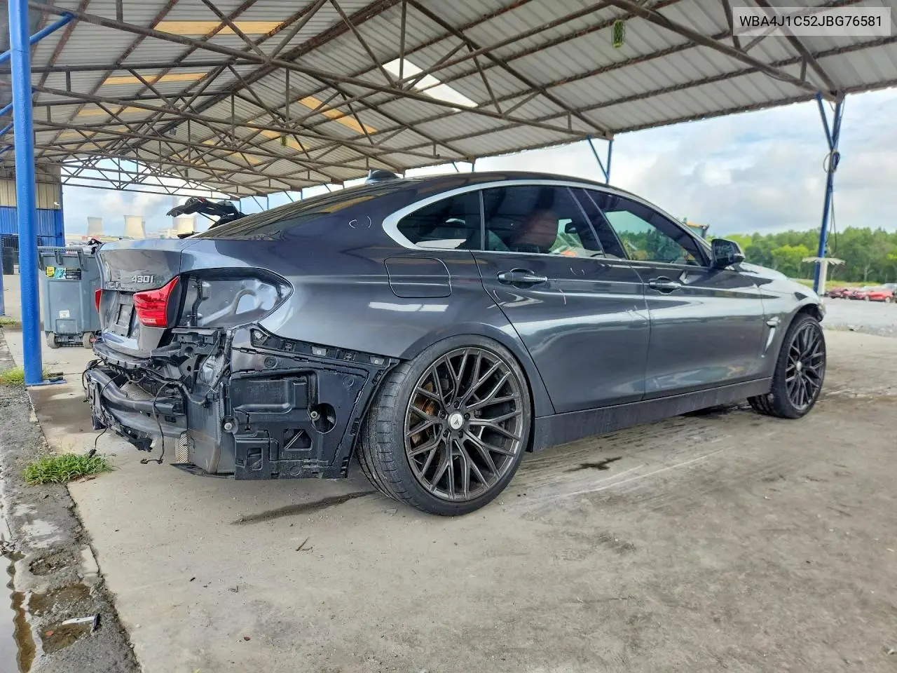 2018 BMW 430I Gran Coupe VIN: WBA4J1C52JBG76581 Lot: 59630186