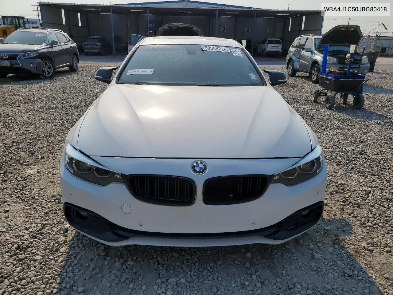 2018 BMW 430I Gran Coupe VIN: WBA4J1C50JBG80418 Lot: 59669226