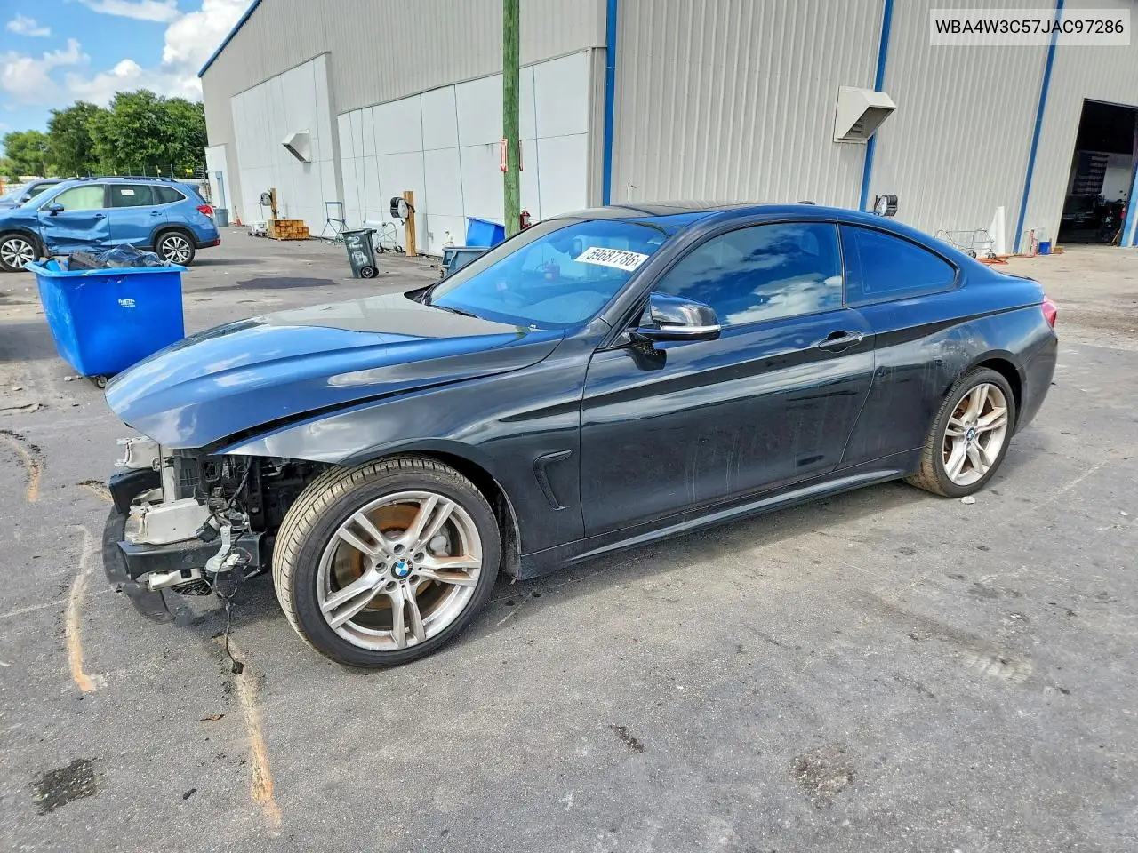 2018 BMW 430I VIN: WBA4W3C57JAC97286 Lot: 59687786