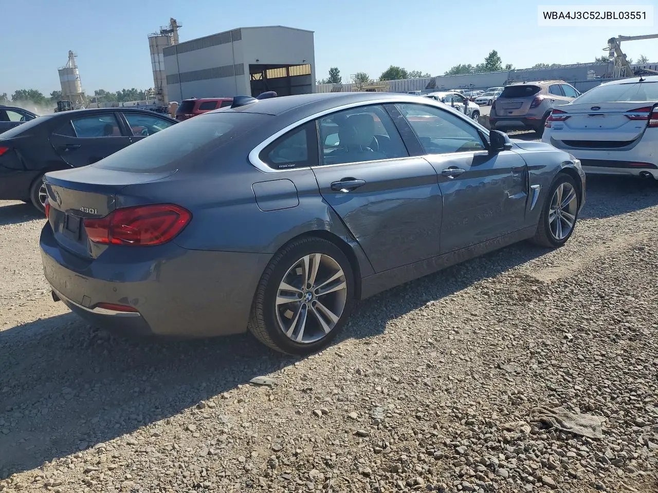 2018 BMW 430Xi Gran Coupe VIN: WBA4J3C52JBL03551 Lot: 59707616