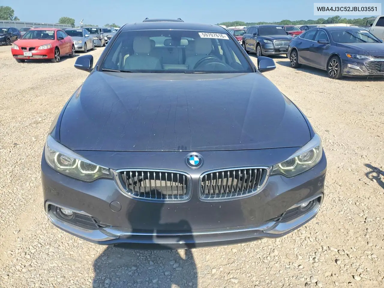 2018 BMW 430Xi Gran Coupe VIN: WBA4J3C52JBL03551 Lot: 59707616