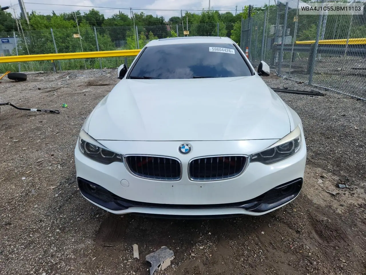 2018 BMW 430I Gran Coupe VIN: WBA4J1C55JBM11103 Lot: 59804426