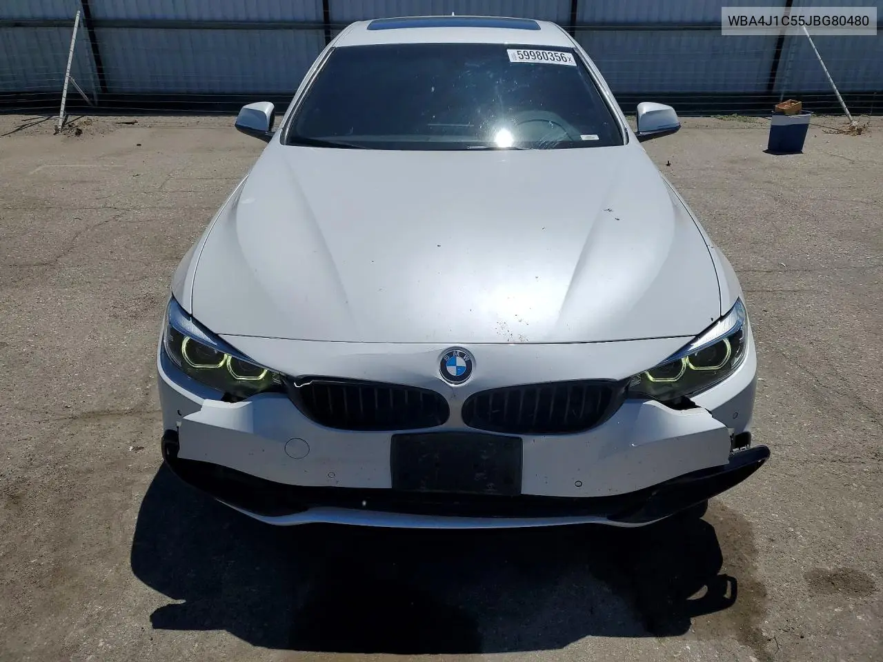 2018 BMW 430I Gran Coupe VIN: WBA4J1C55JBG80480 Lot: 59980356