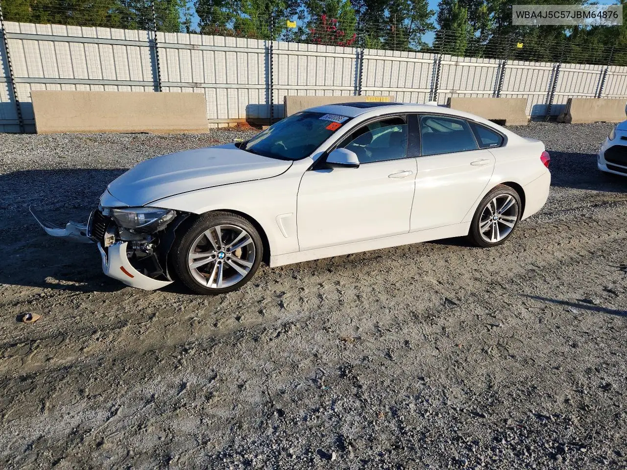 2018 BMW 440I Gran Coupe VIN: WBA4J5C57JBM64876 Lot: 60400366