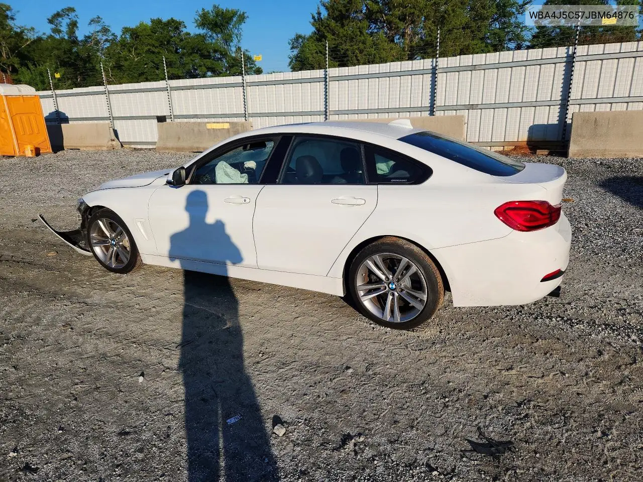 2018 BMW 440I Gran Coupe VIN: WBA4J5C57JBM64876 Lot: 60400366