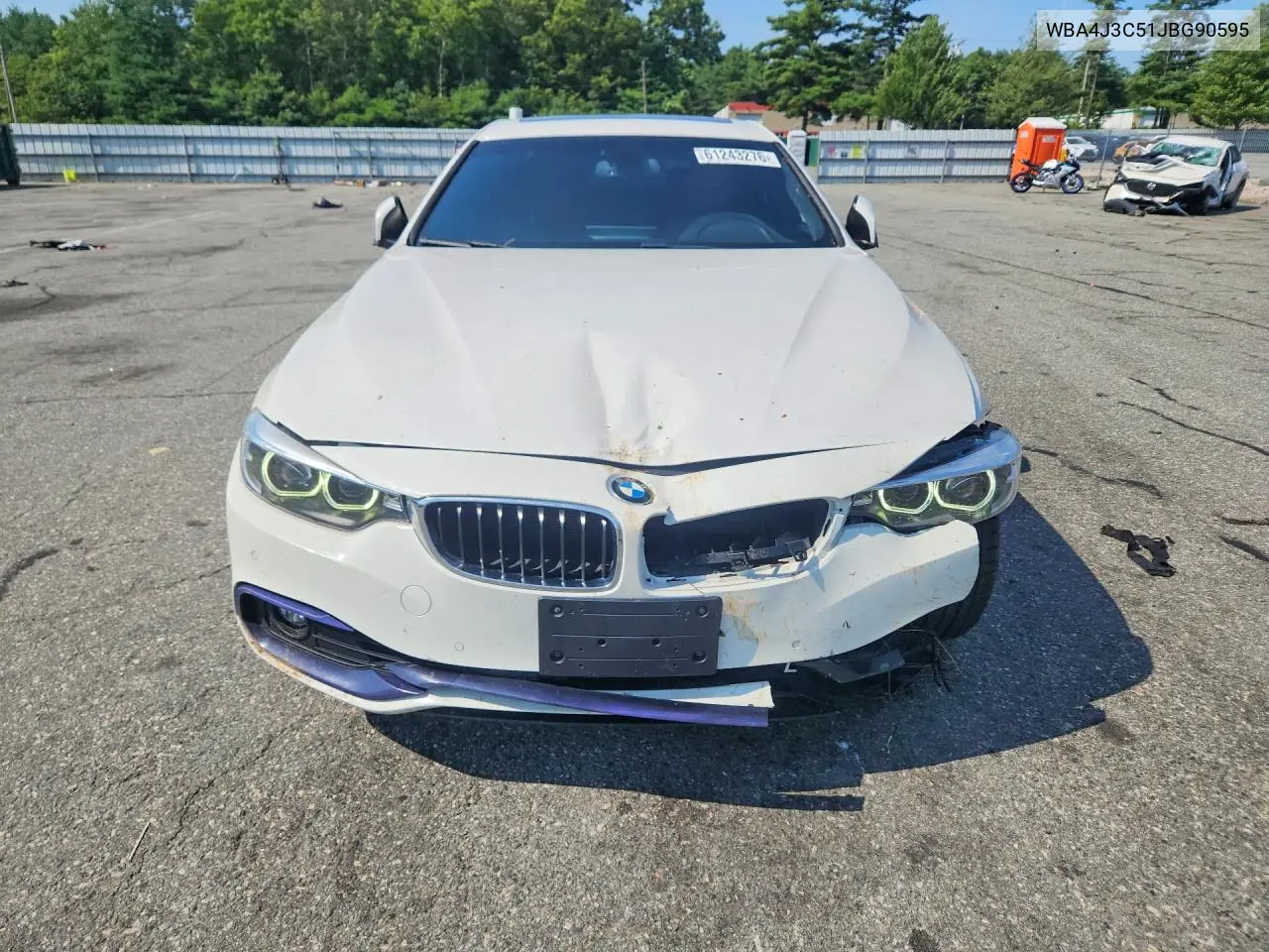 2018 BMW 430Xi Gran Coupe VIN: WBA4J3C51JBG90595 Lot: 61243276