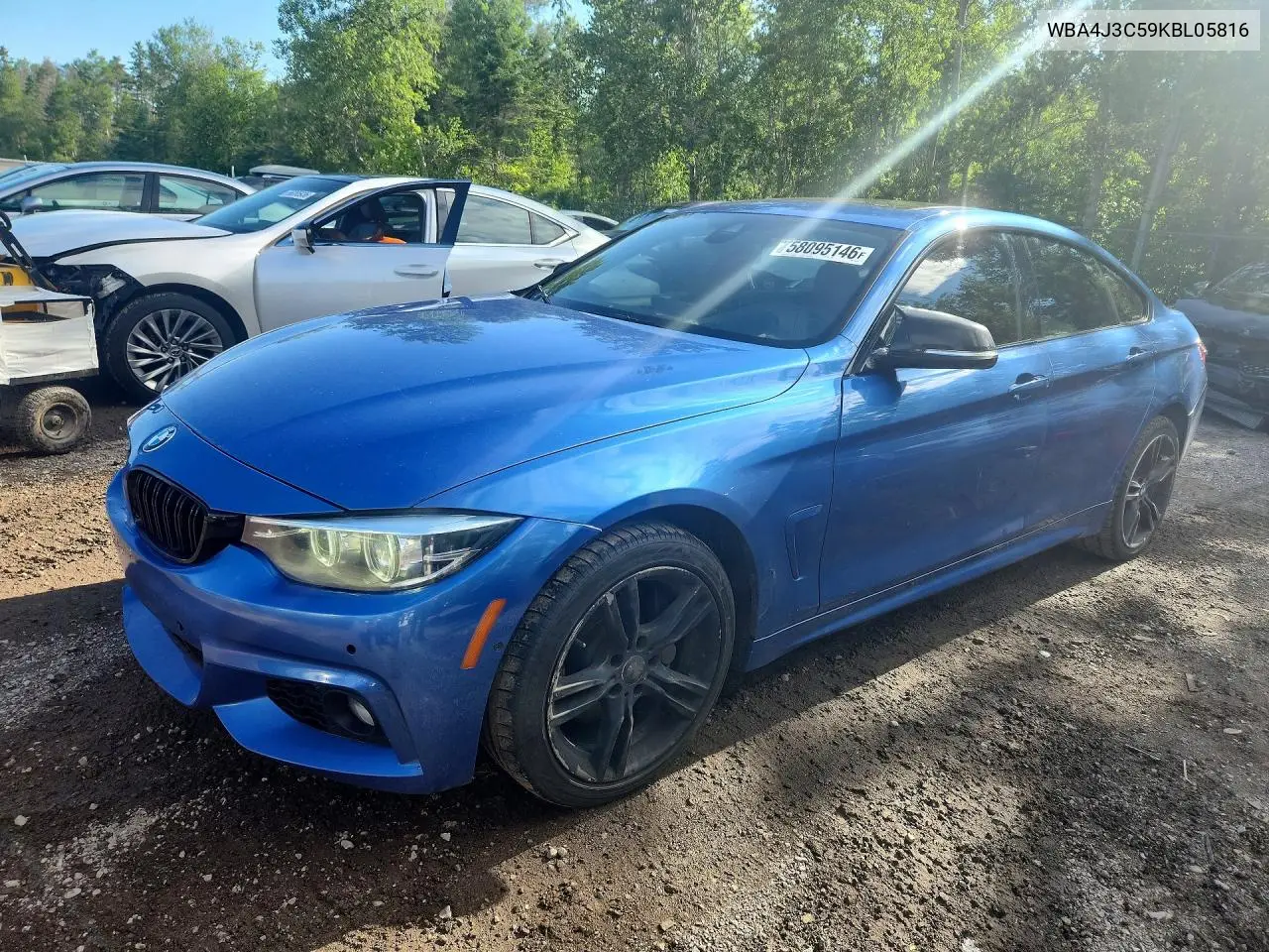 2019 BMW 430Xi Gran Coupe VIN: WBA4J3C59KBL05816 Lot: 58095146