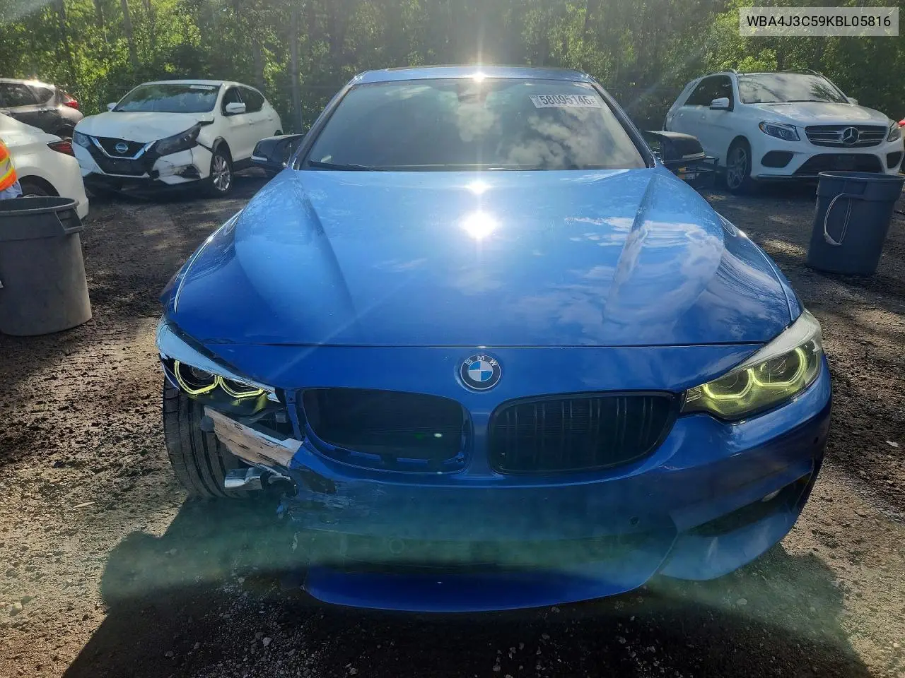 2019 BMW 430Xi Gran Coupe VIN: WBA4J3C59KBL05816 Lot: 58095146