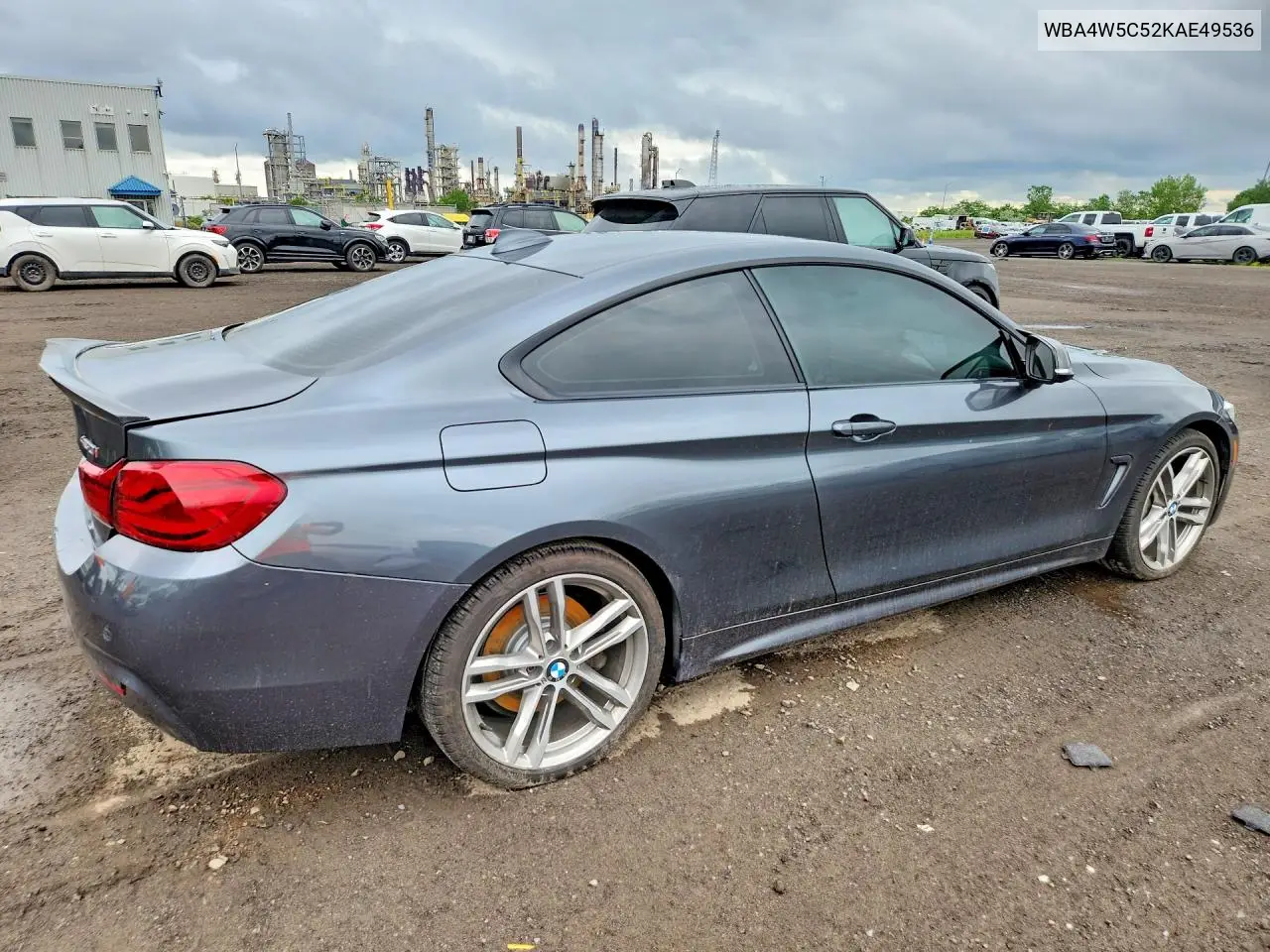 2019 BMW 430Xi VIN: WBA4W5C52KAE49536 Lot: 58150616