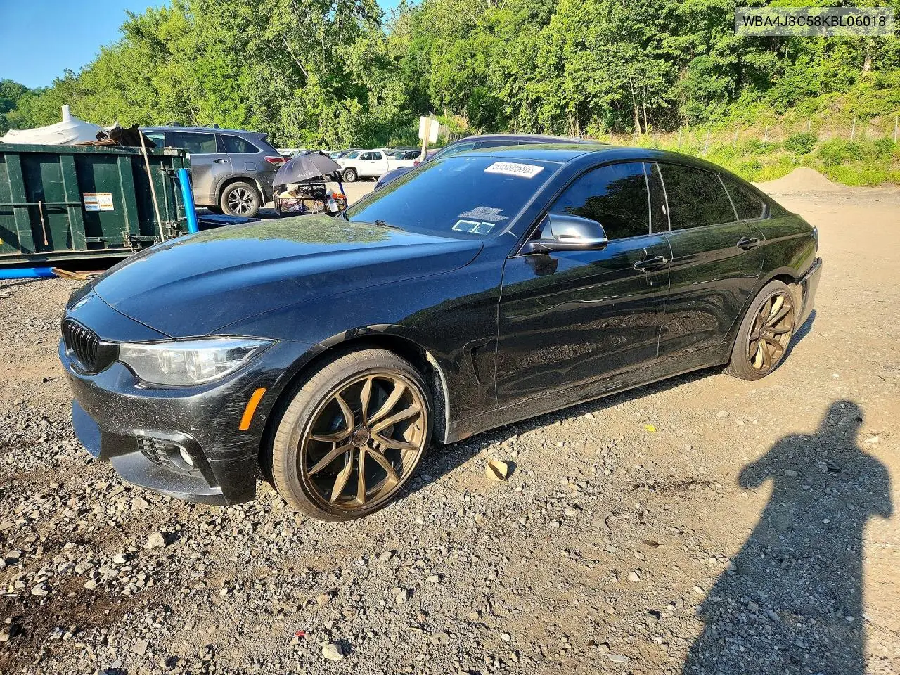 2019 BMW 430Xi Gran Coupe VIN: WBA4J3C58KBL06018 Lot: 59860586