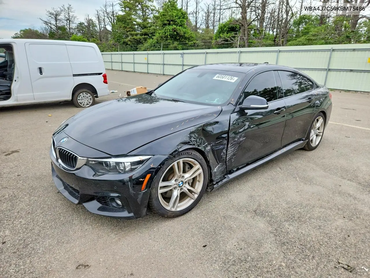 2019 BMW 440Xi Gran Coupe VIN: WBA4J7C59KBM75486 Lot: 60501126
