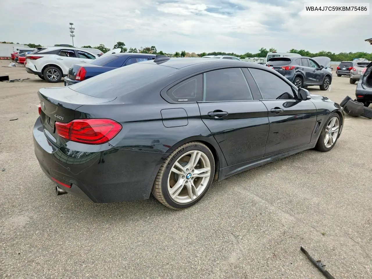 2019 BMW 440Xi Gran Coupe VIN: WBA4J7C59KBM75486 Lot: 60501126