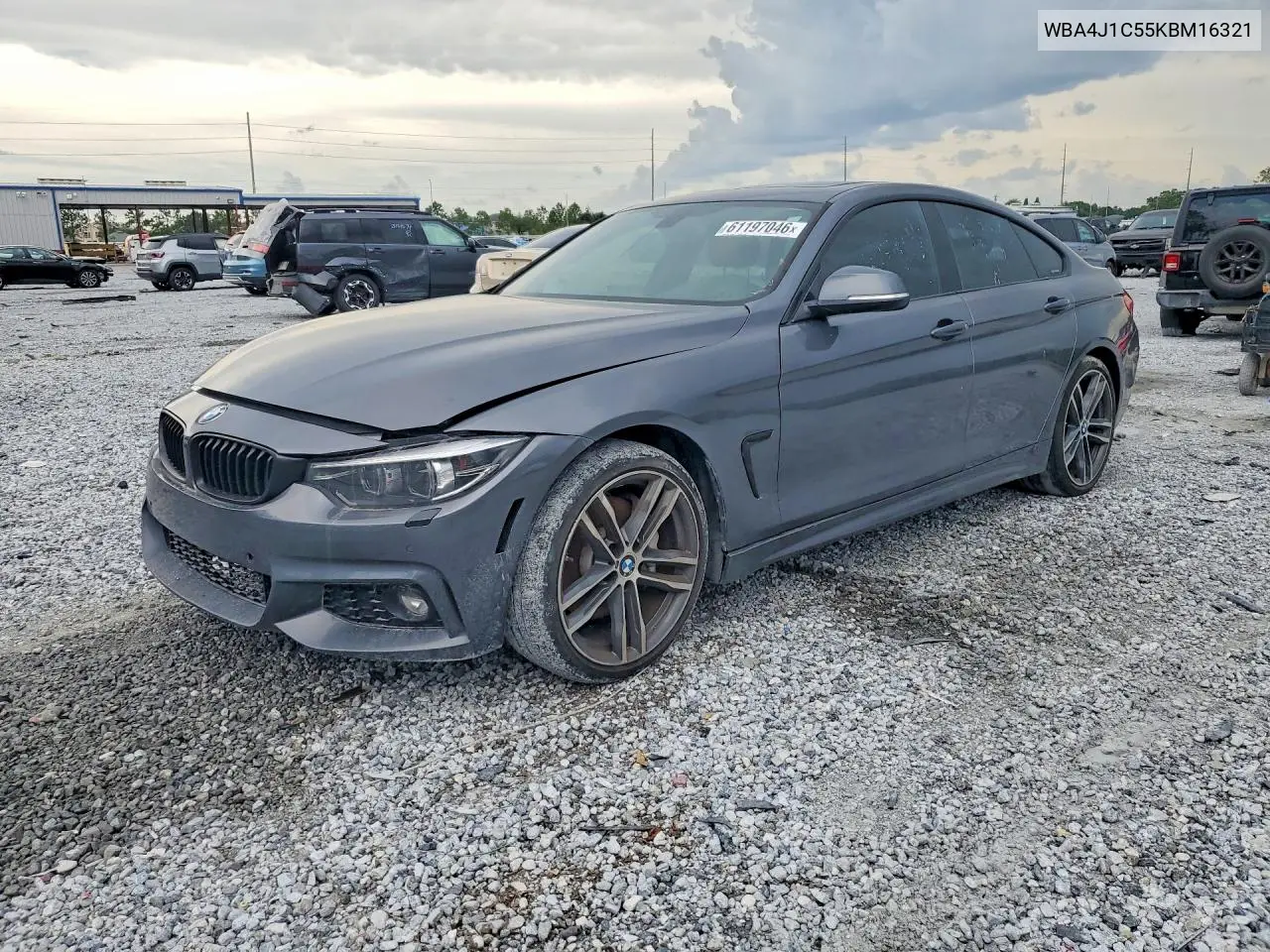 2019 BMW 430I Gran Coupe VIN: WBA4J1C55KBM16321 Lot: 61197046