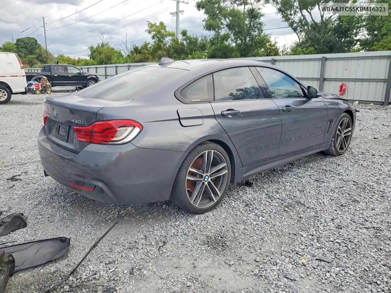 2019 BMW 430I Gran Coupe VIN: WBA4J1C55KBM16321 Lot: 61197046