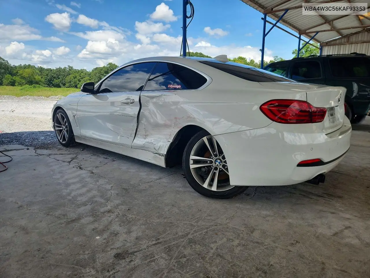 2019 BMW 430I VIN: WBA4W3C56KAF93353 Lot: 62148086