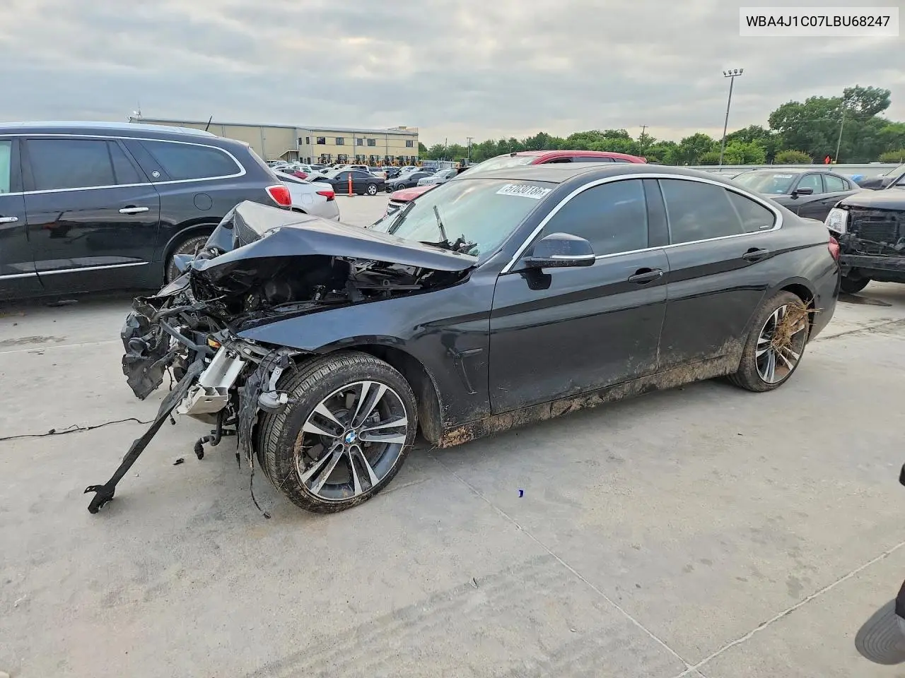 2020 BMW 430I Gran Coupe VIN: WBA4J1C07LBU68247 Lot: 57030186