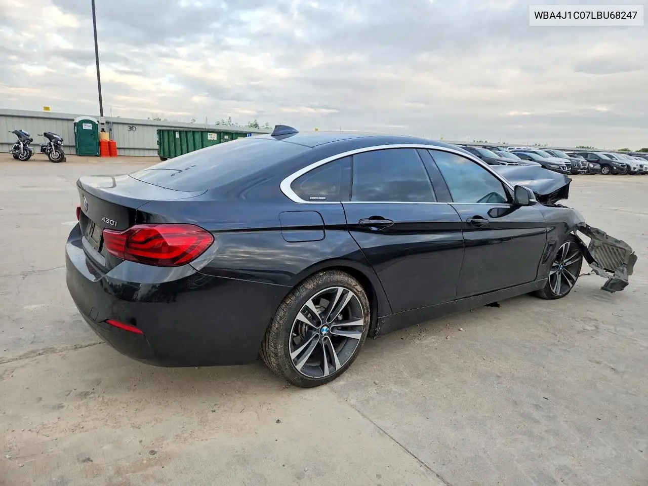 2020 BMW 430I Gran Coupe VIN: WBA4J1C07LBU68247 Lot: 57030186