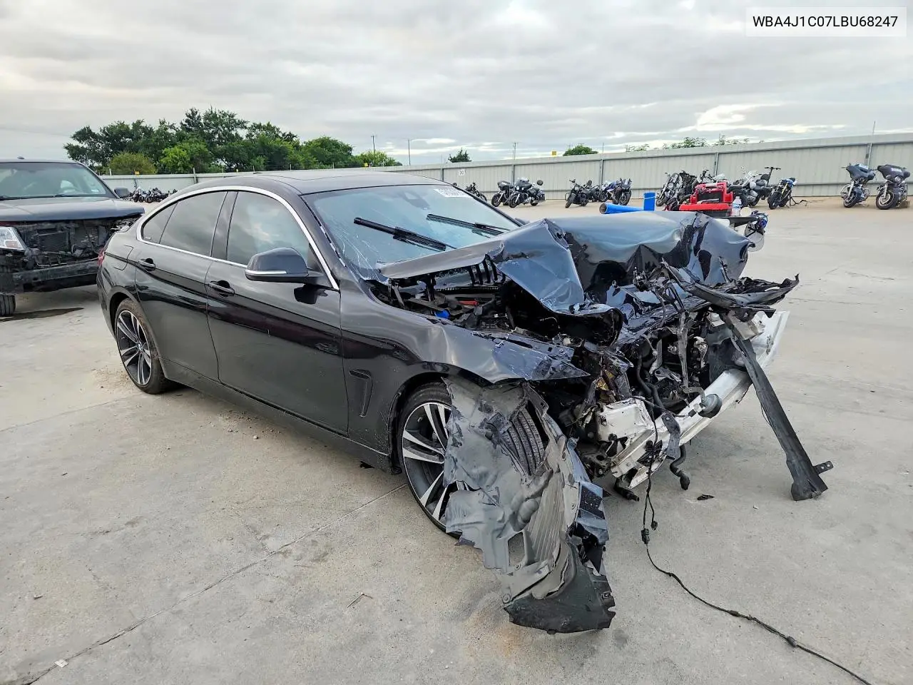 2020 BMW 430I Gran Coupe VIN: WBA4J1C07LBU68247 Lot: 57030186