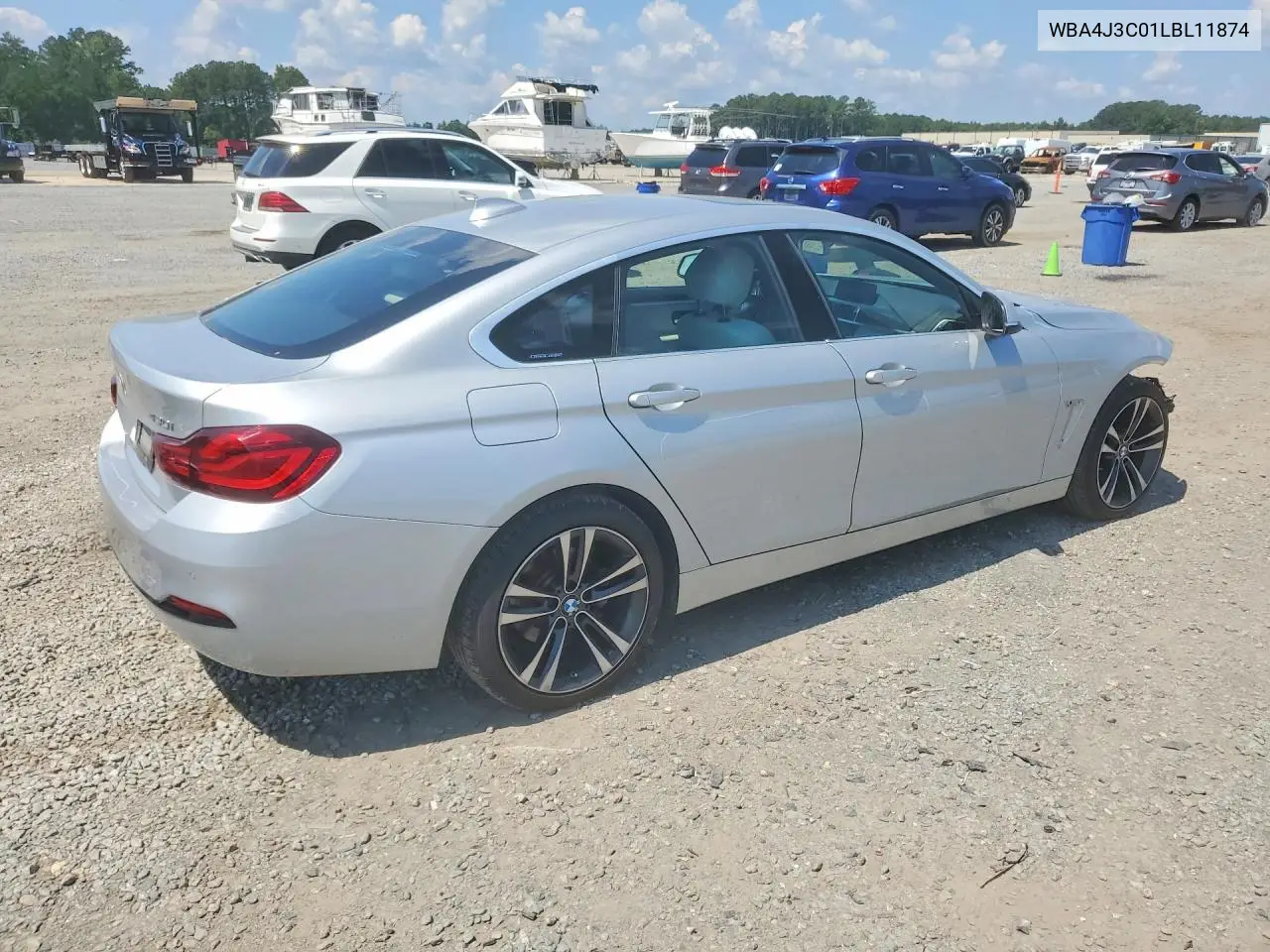 2020 BMW 430Xi Gran Coupe VIN: WBA4J3C01LBL11874 Lot: 60408126