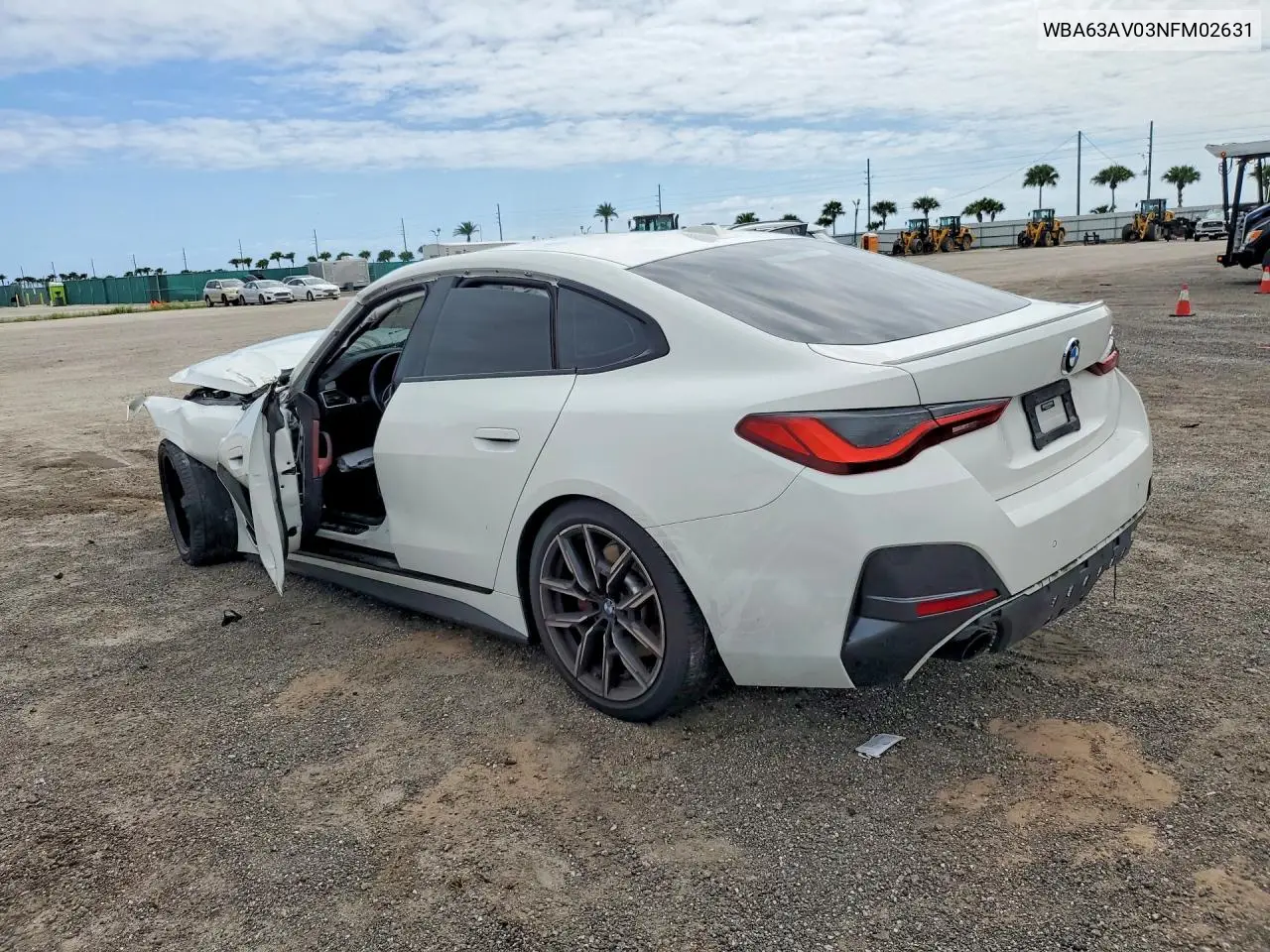 2022 BMW 430I Gran Coupe VIN: WBA63AV03NFM02631 Lot: 56256196