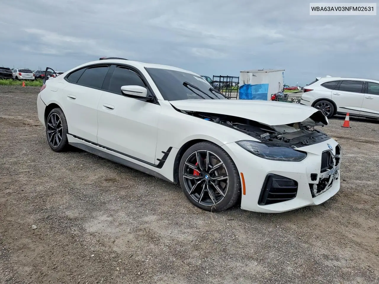 2022 BMW 430I Gran Coupe VIN: WBA63AV03NFM02631 Lot: 56256196