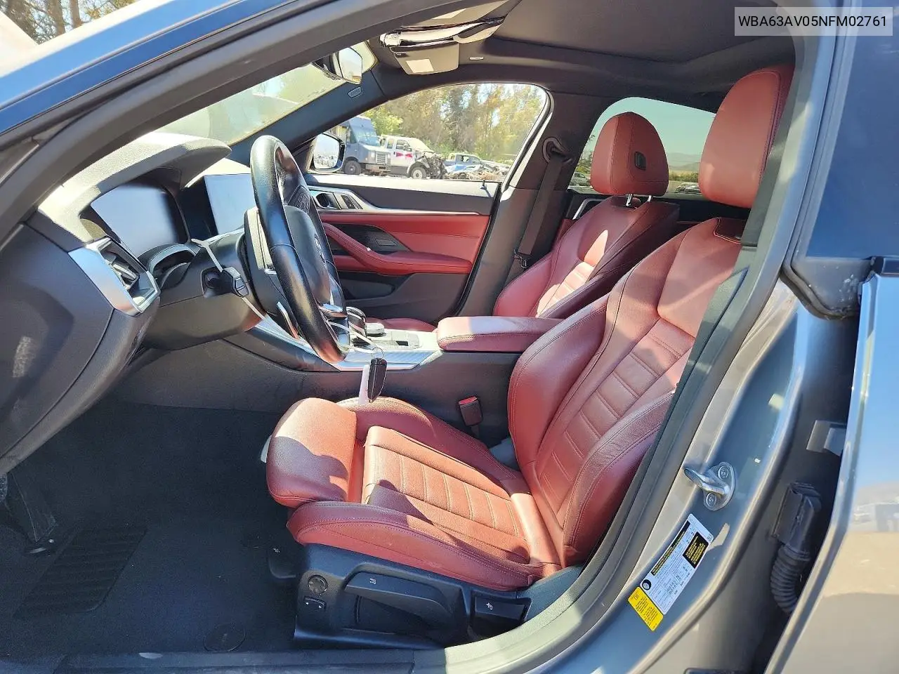 2022 BMW 430I Gran Coupe VIN: WBA63AV05NFM02761 Lot: 60251316