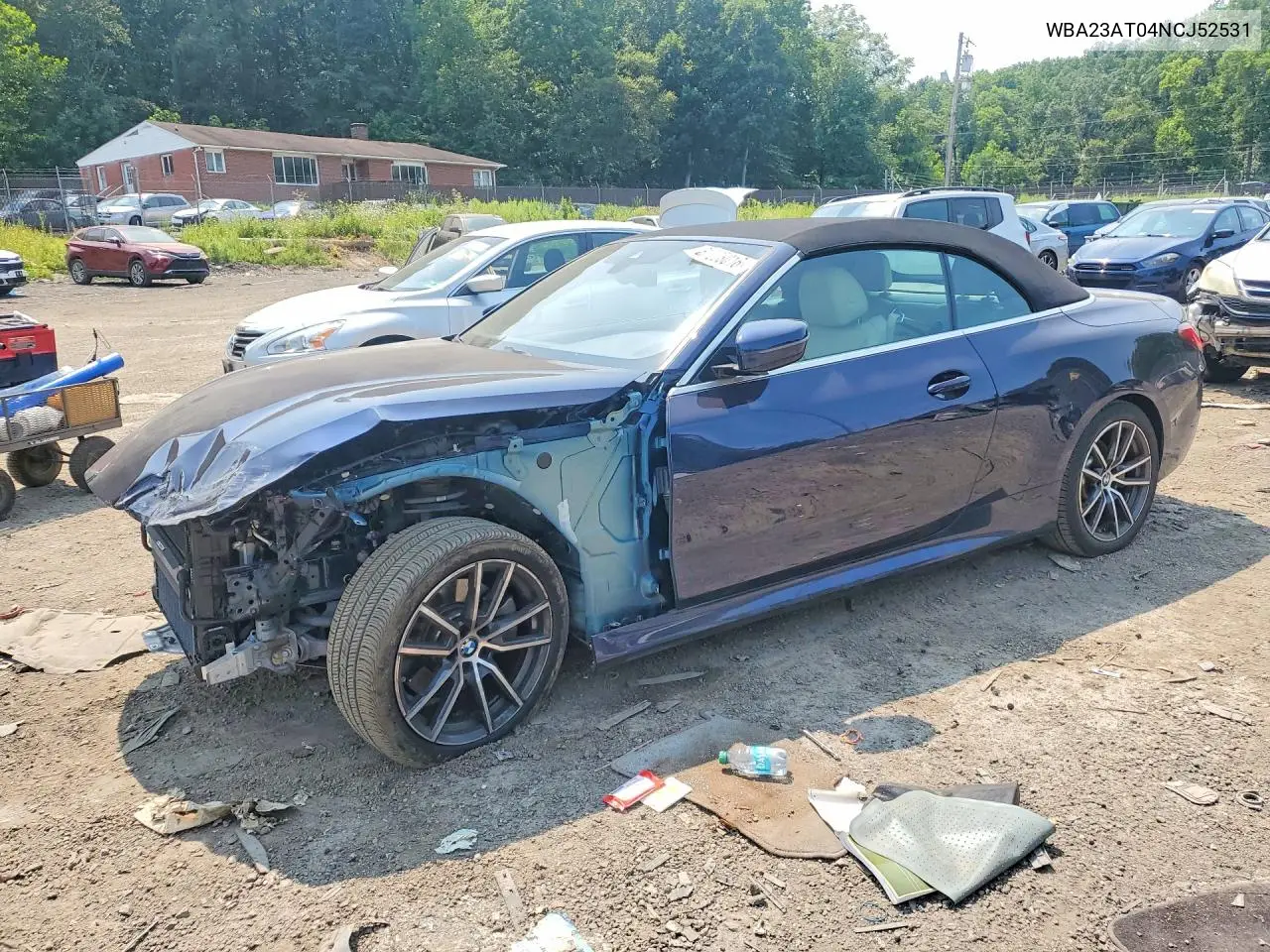 2022 BMW 430I VIN: WBA23AT04NCJ52531 Lot: 61208016
