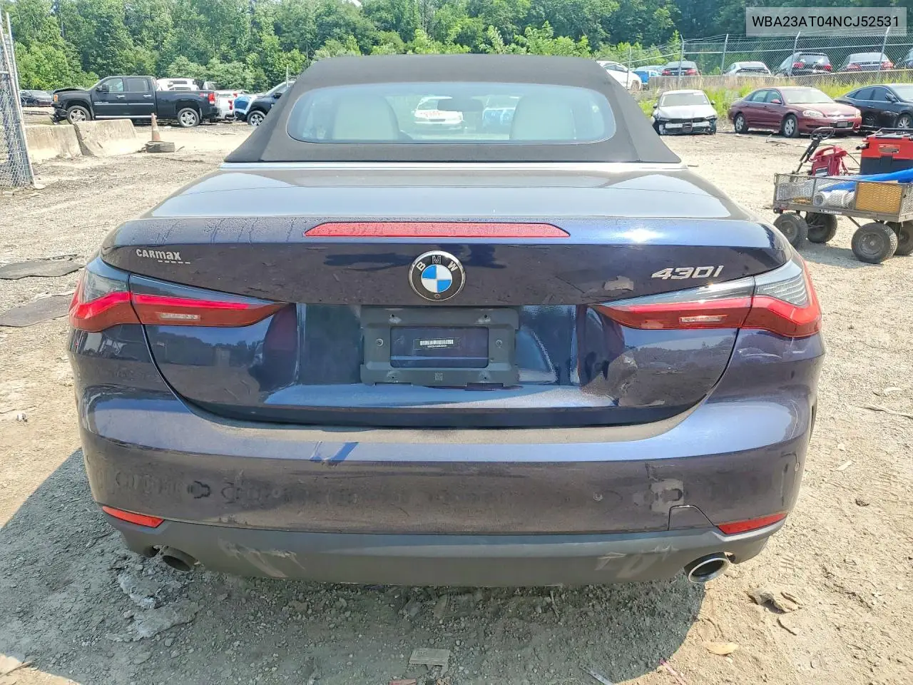 2022 BMW 430I VIN: WBA23AT04NCJ52531 Lot: 61208016