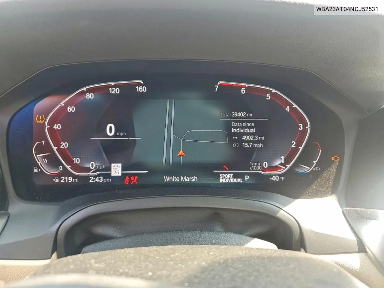 2022 BMW 430I VIN: WBA23AT04NCJ52531 Lot: 61208016